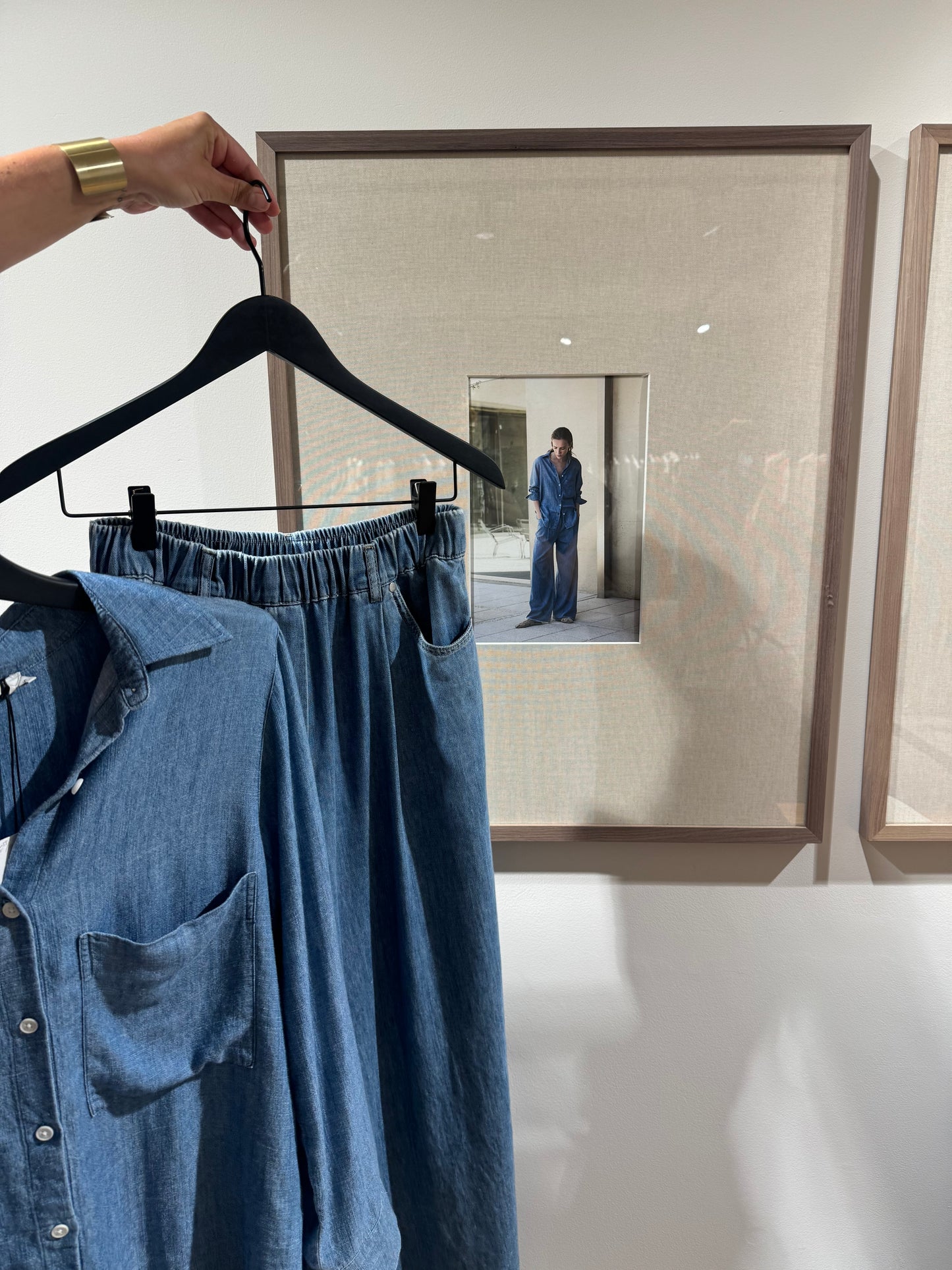 BLOUSE YVE - DENIM BLUE