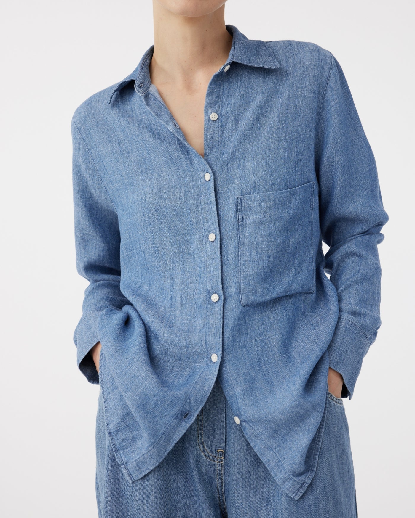 BLOUSE YVE - DENIM BLUE