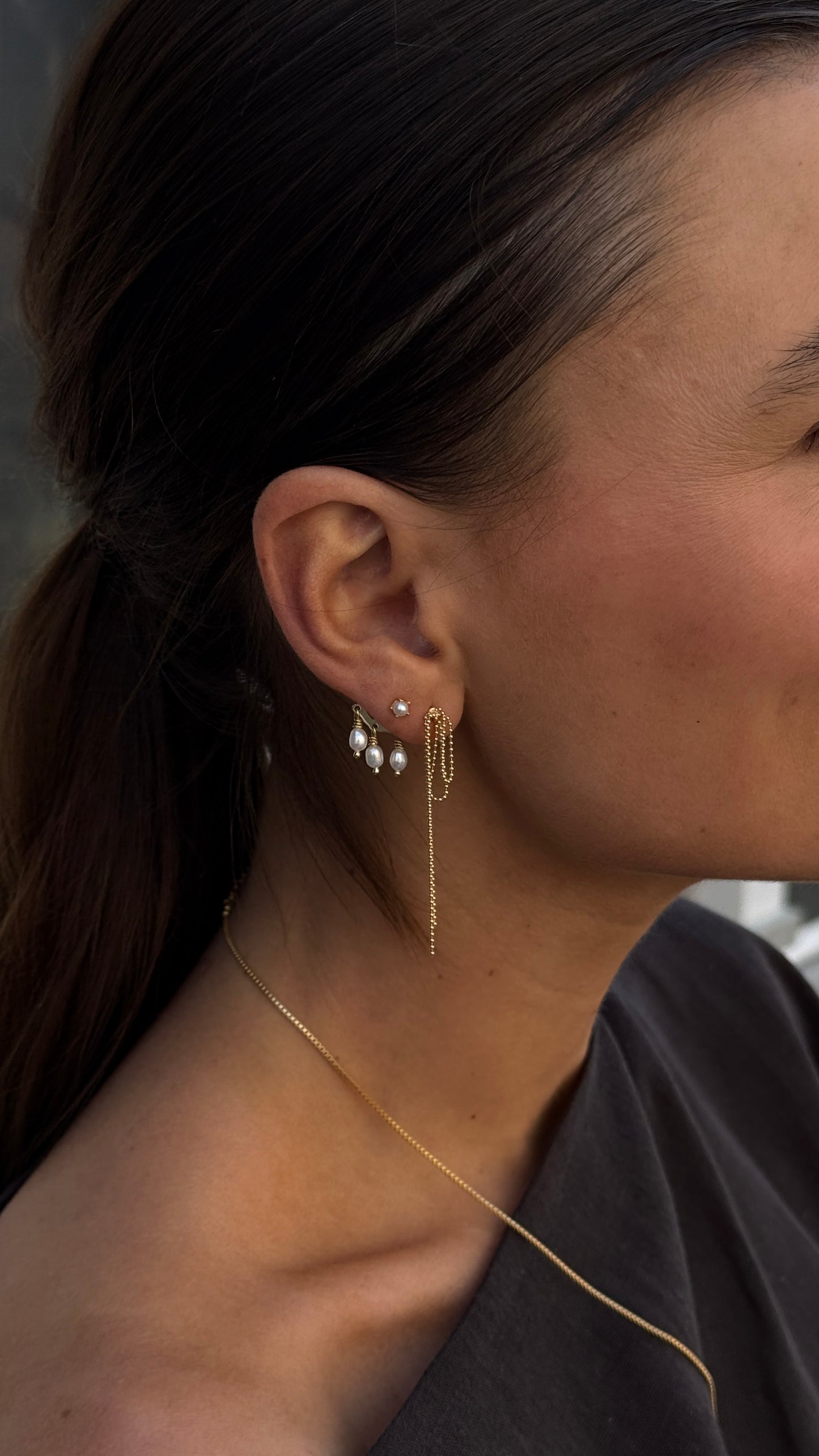 EARRINGS PEARL - SINGLE PIECE