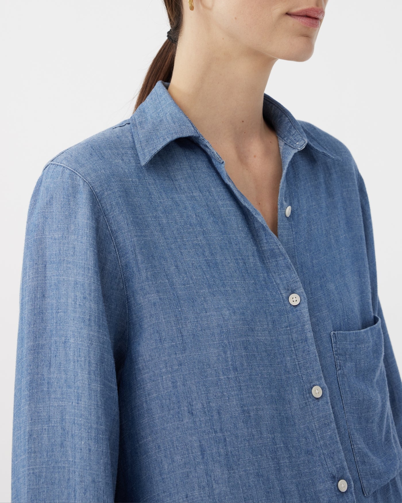 BLOUSE YVE - DENIM BLUE