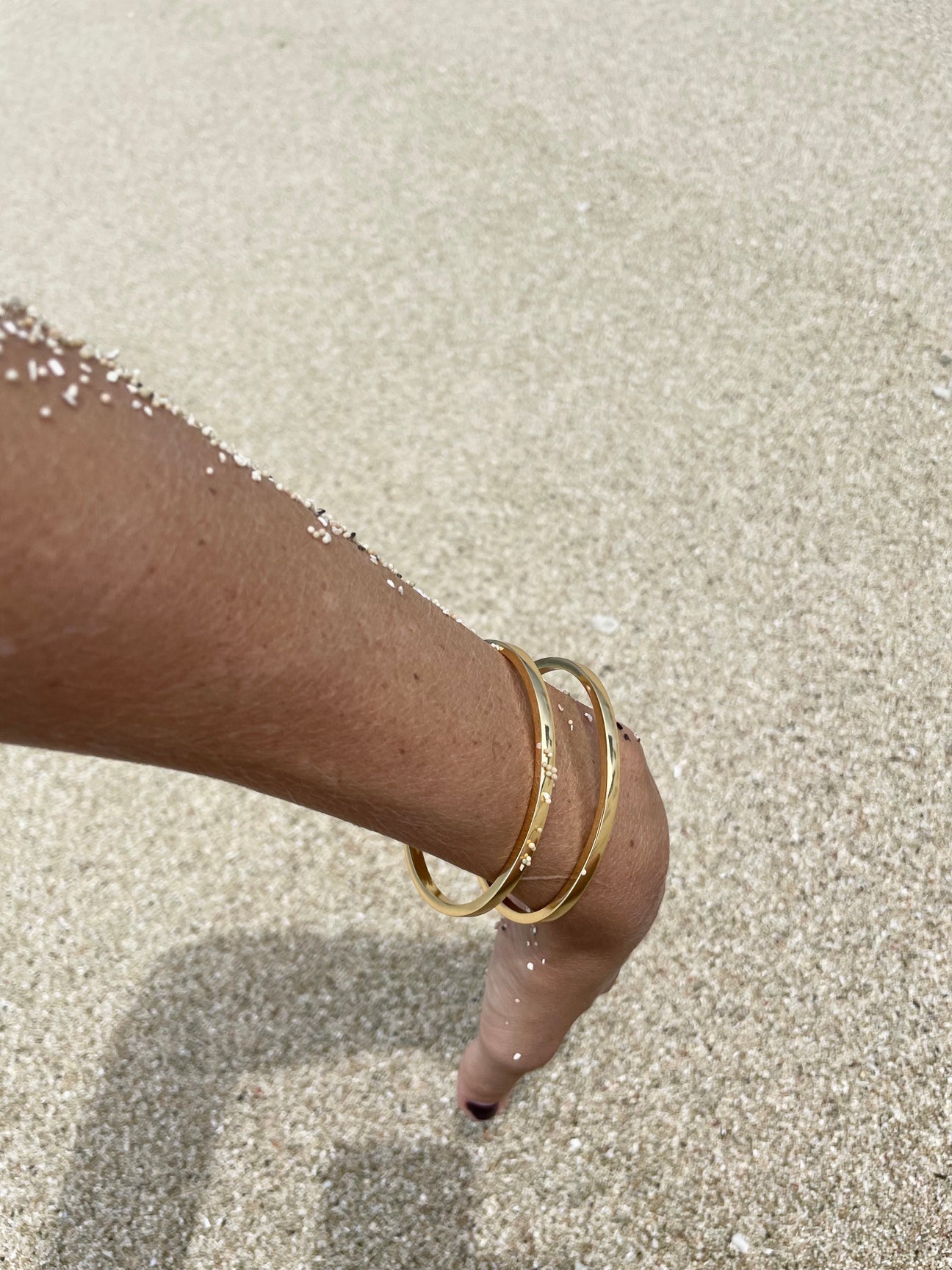 DOUBLE LINE CUFF - GOLD PLATED