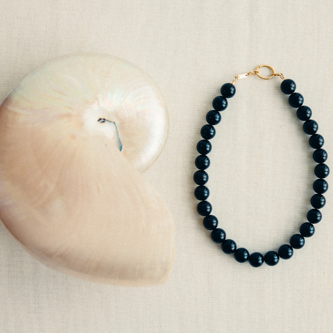 NECKLACE BOULE - GOLD PLATED 18K