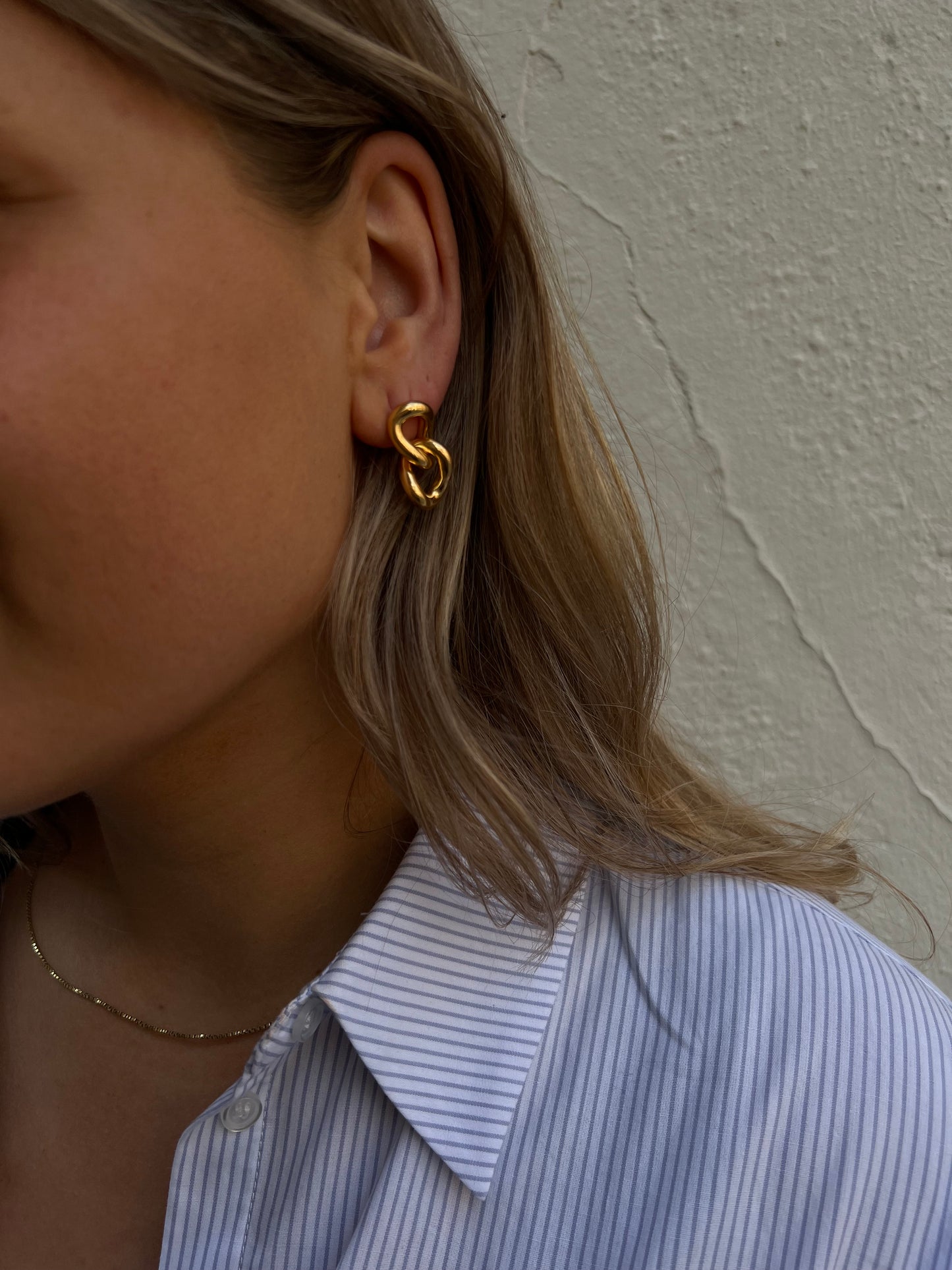 TWISTED EARRINGS - GOLD PLATED