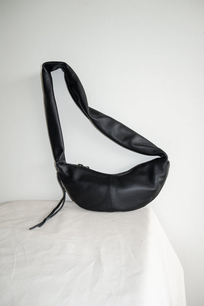 CROSSBAG S - BLACK LEATHER