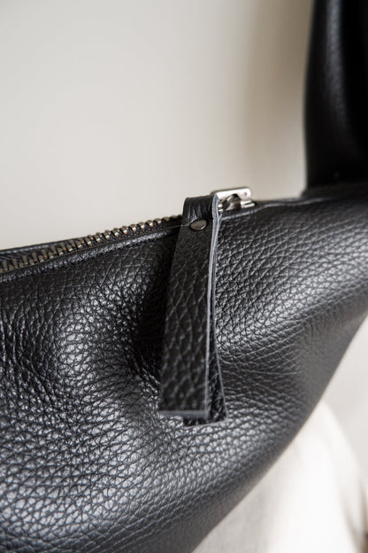 CROSSBAG S - BLACK LEATHER