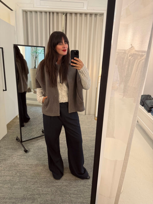 JACKET TAM - GREY BROWN