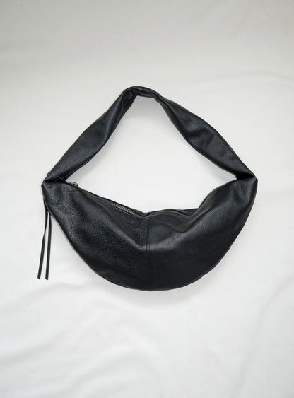 CROSSBODY XL - BLACK LEATHER