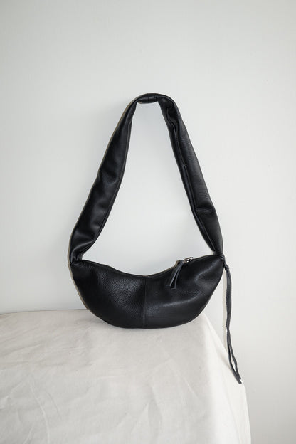 CROSSBAG S - BLACK LEATHER