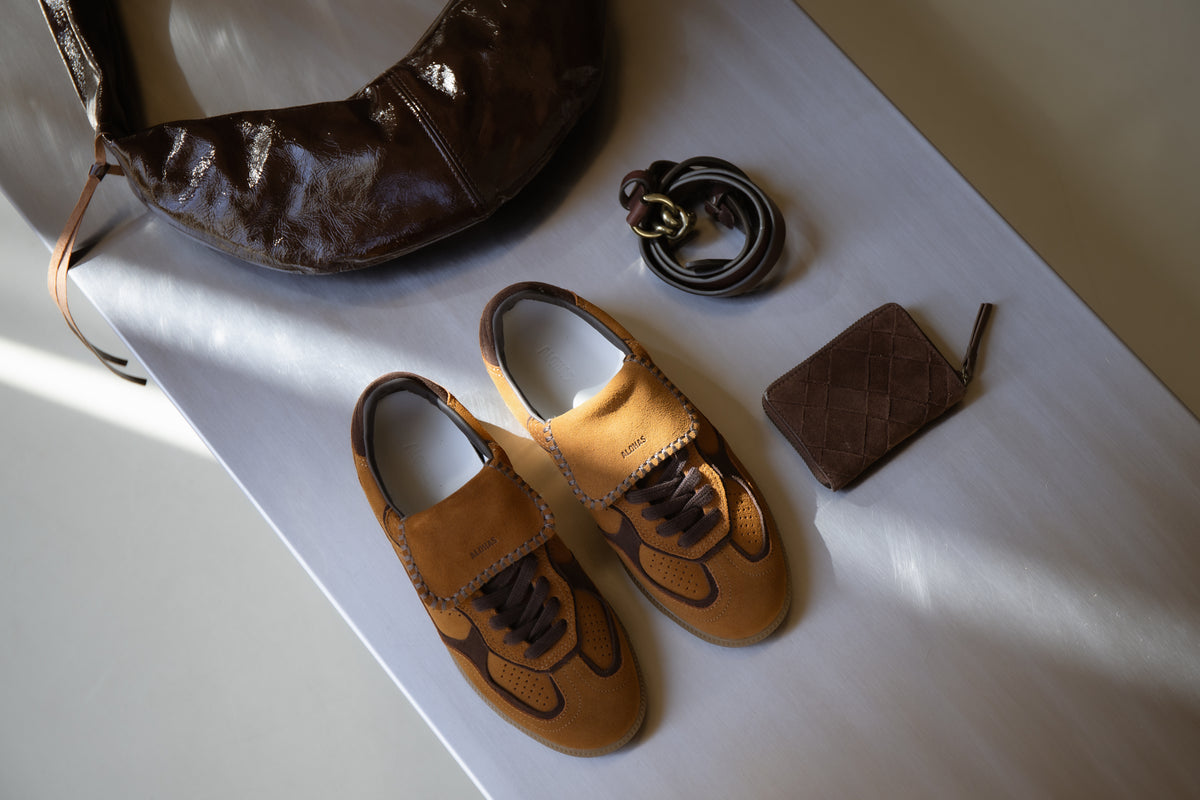 SNEAKER SUEDE - CAMEL