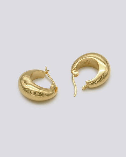 EARRING BOUCLES  - GOLDPLATED 18 K