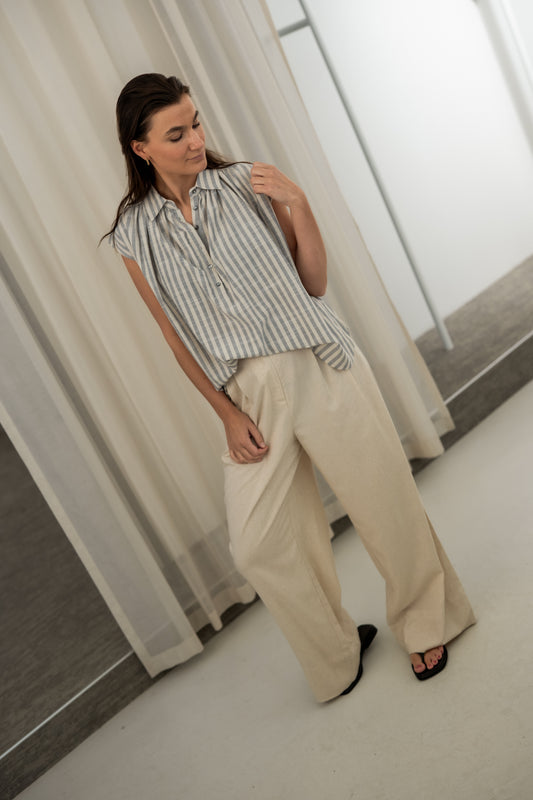 TOP ROSE - STRIPE
