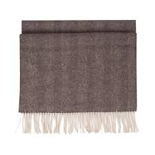 SCARF BEA - 100% MERINO BROWN