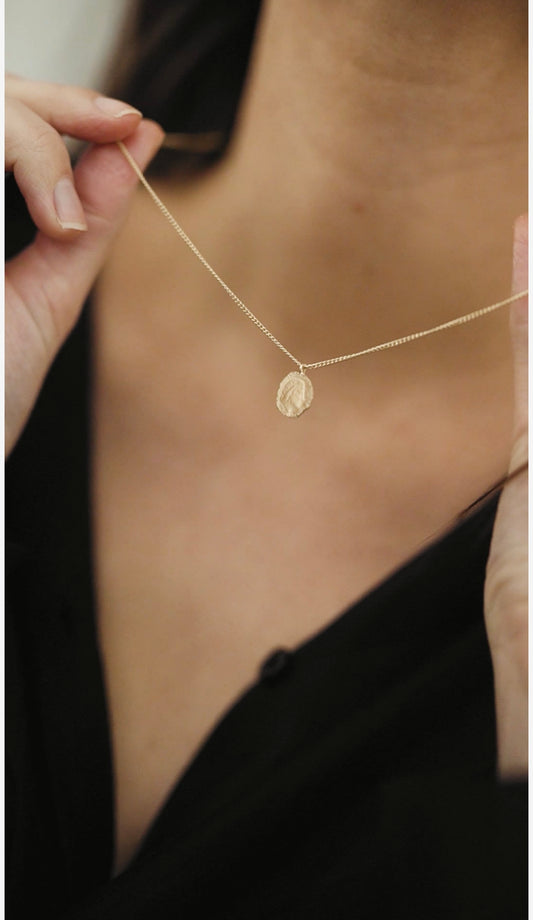 Ten cent necklace - gold plated