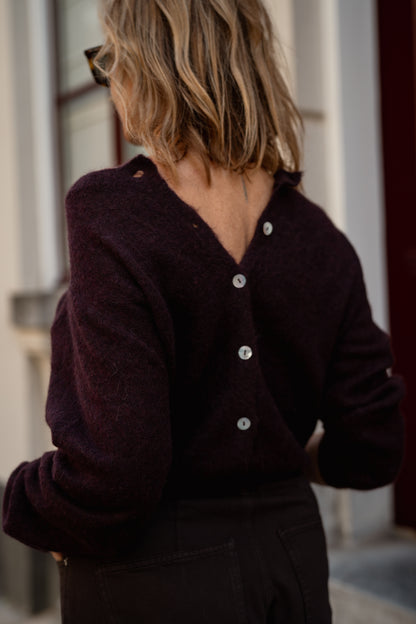CARDIGAN CLEO - WINE