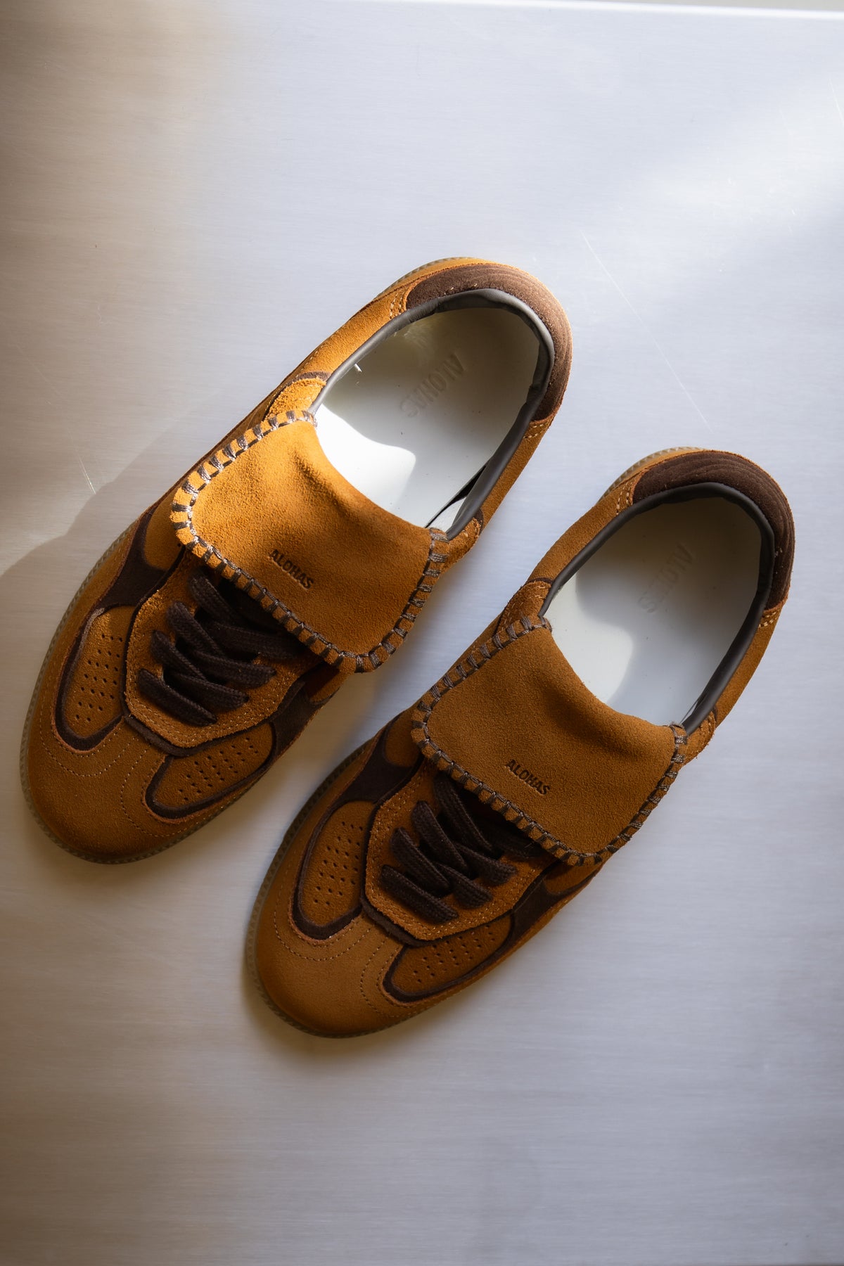 SNEAKER SUEDE - CAMEL