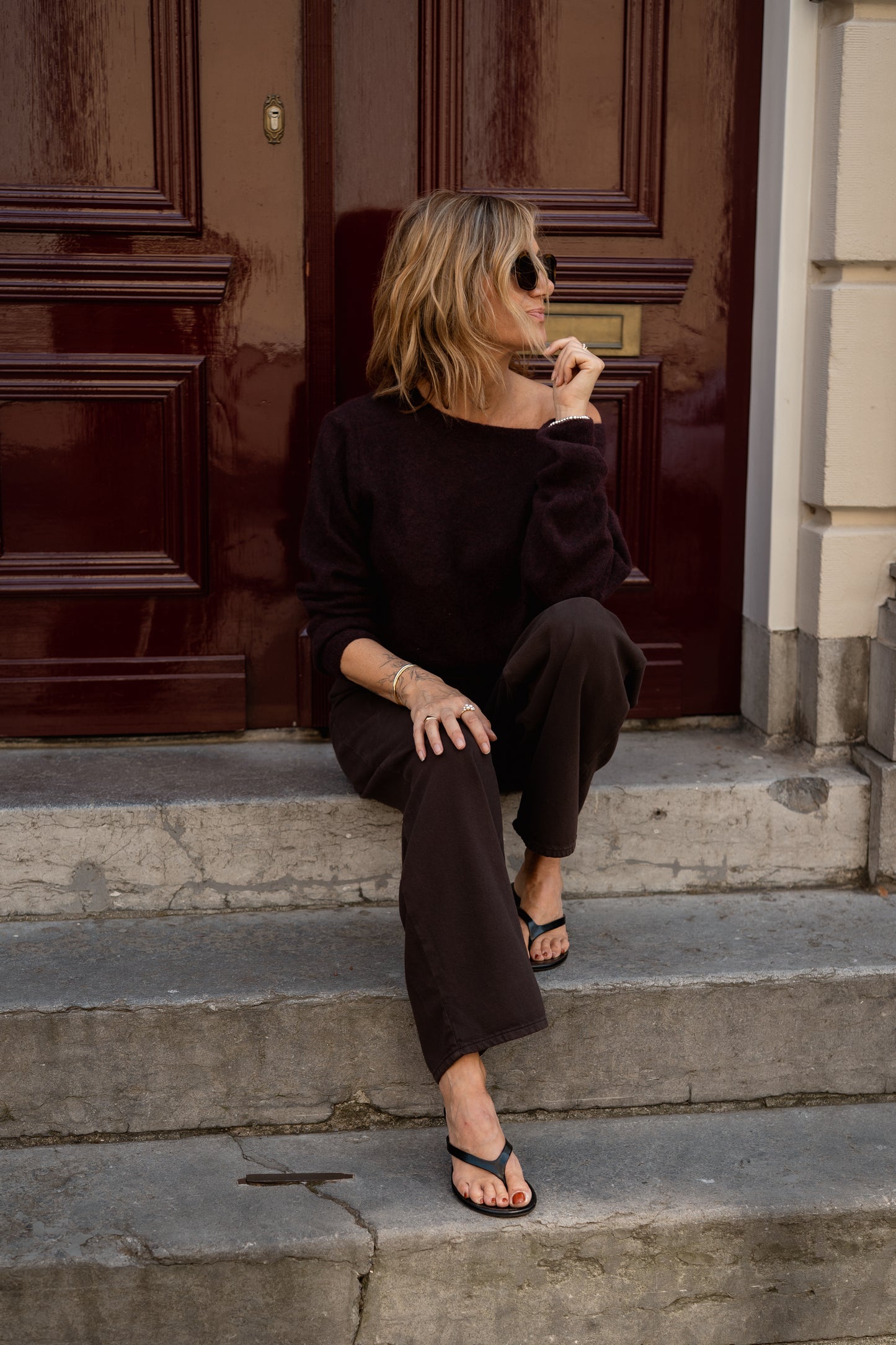 PANT CHARLY - DARK BROWN