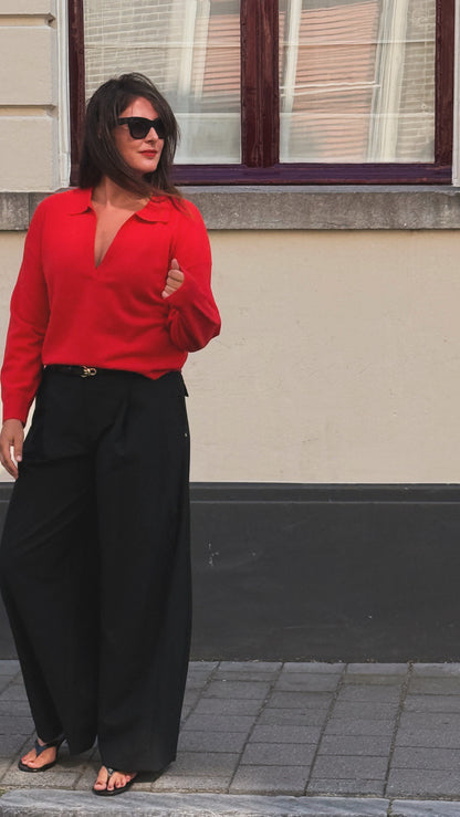 KNIT FLEX - POPPY RED