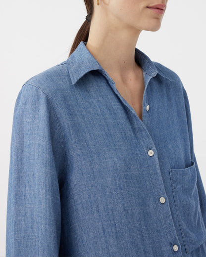BLOUSE YVE - DENIM BLUE