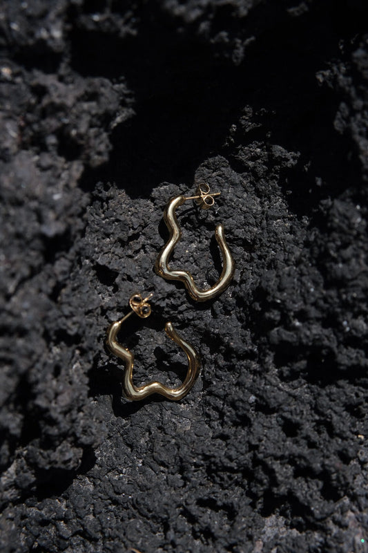 DUN EARRINGS - GOLDPLATED
