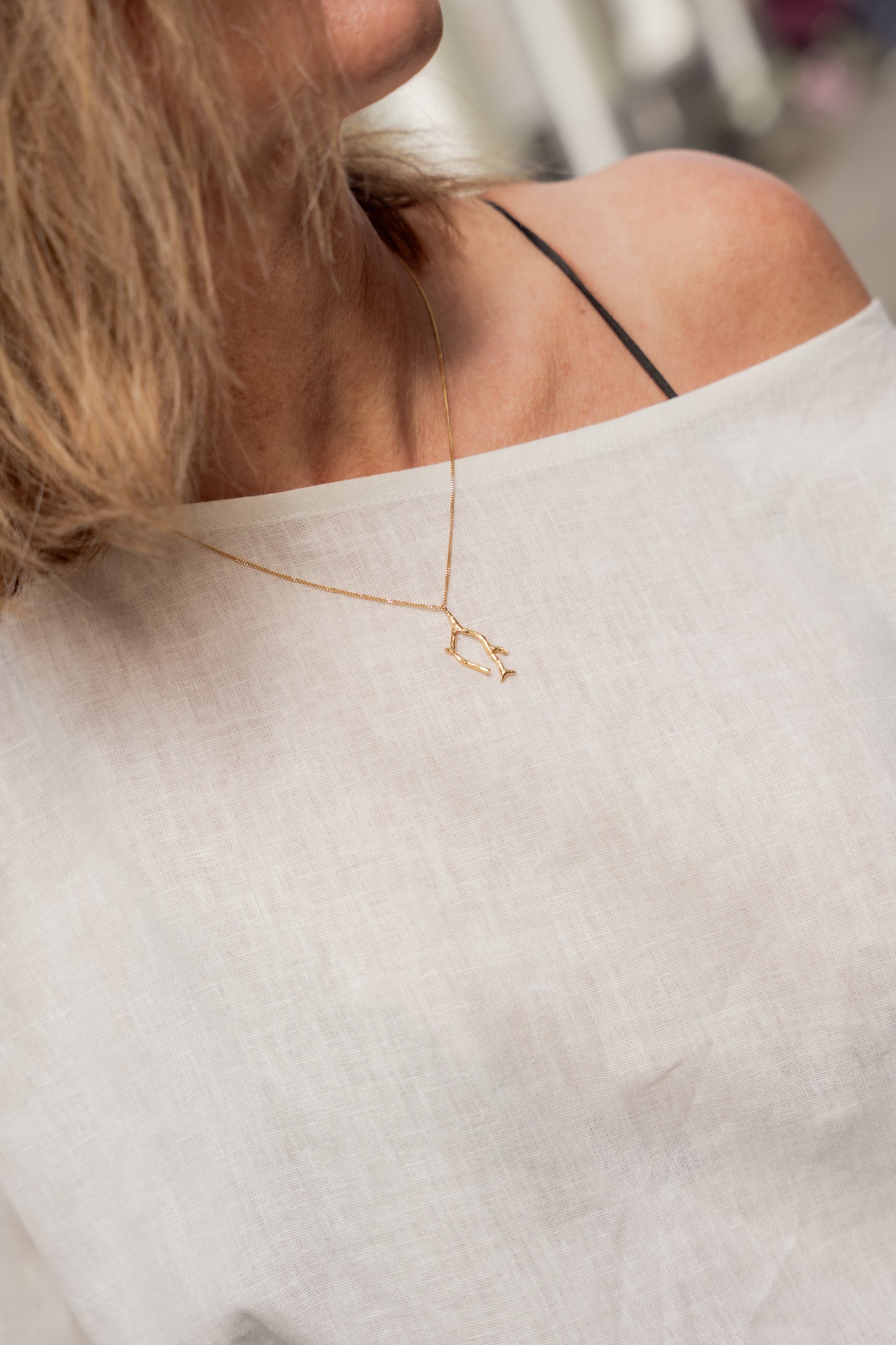 NECKLACE CORAL L  - GOLD PLATED 18K (Kopie)