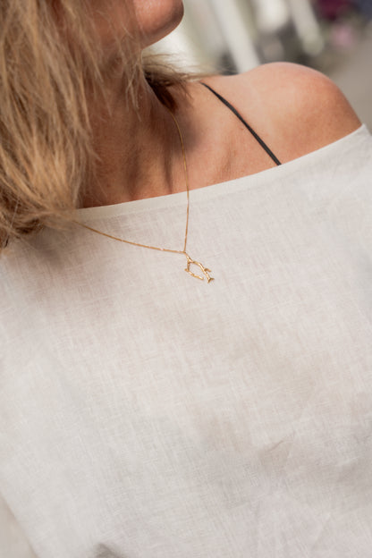 NECKLACE CORAL L  - GOLD PLATED 18K (Kopie)