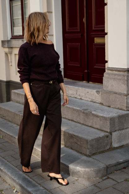 PANT CHARLY - DARK BROWN