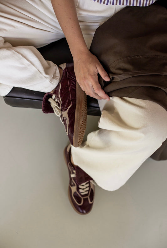 SNEAKER  - leather Bordeaux