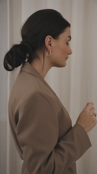 DUN EARRINGS - GOLDPLATED